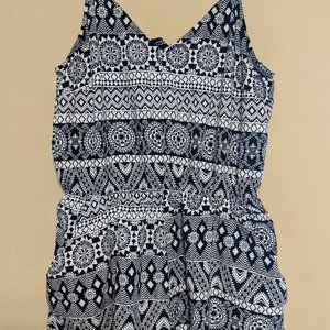 Black and white romper